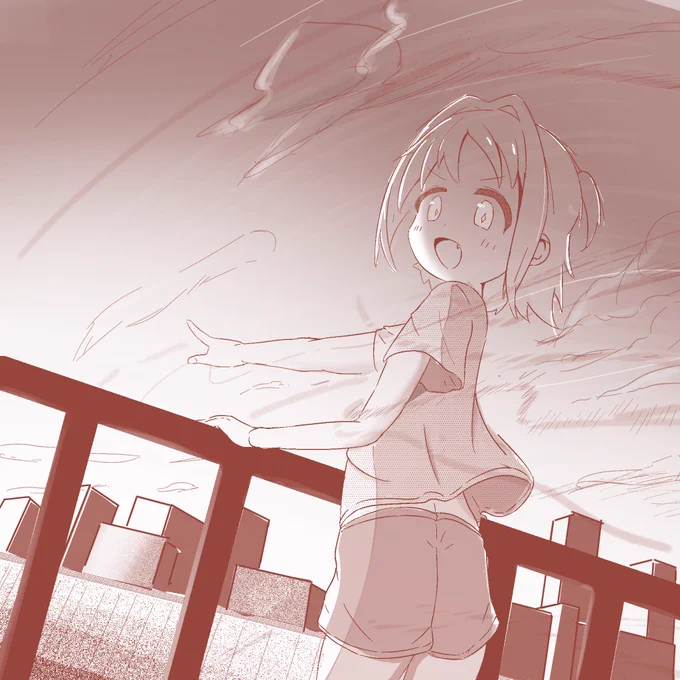 あさひが昇る #おにまい #おにまいお絵描き 