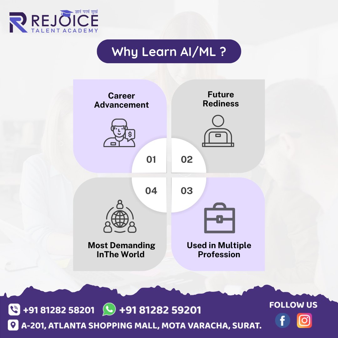RejoiceTa56813's tweet image. Learn AI/ML with Rejoice Talent Academy ✅️
.
.
#ITAcademy #course #post #trending #TechnologyTrends  #ML #newgeneration #AI #rejoicetalentacademy