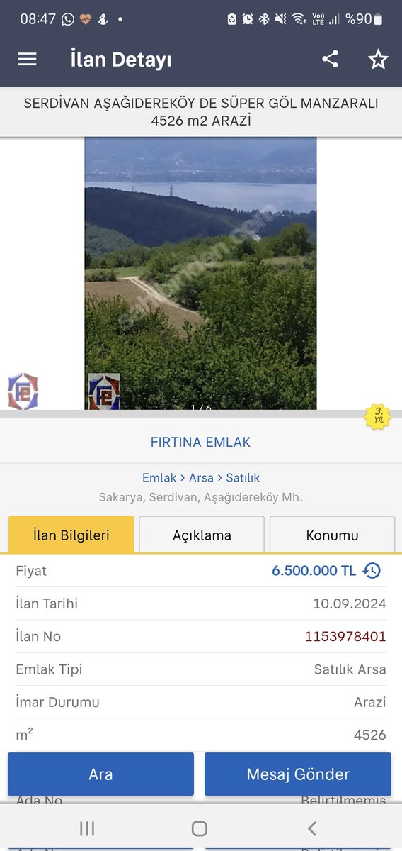 PASALARGROUP's tweet photo. SERDİVAN AŞAĞIDEREKÖY DE SÜPER GÖL MANZARALI 4526 m2 ARAZİ

HOBİ BAHÇESİNE UYGUN

KADASTRO YOLUNA 1 PARSEL

KAPANMAZ GÖL.MANZARASI

BUNGLOW PROJESİNE UYGUN

DAİRE VE ARAÇ TAKASI OLABİLİR

AYRINTILI BİLGİ İÇİN ARAYINIZ
#Sakarya #emlak #arsa #yatırım https://t.co/RjvZ2GTjep