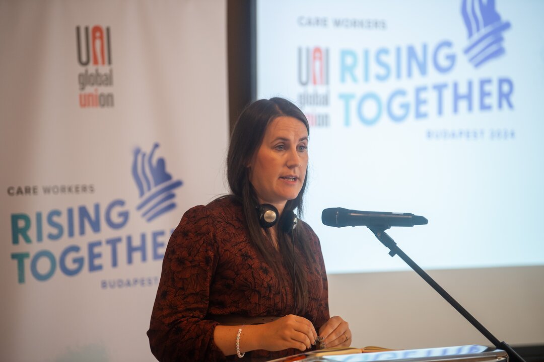 🚨 "A new pandemic of modern-day slavery" - Natalie Grayson from <a href="/GMB_union/">GMB Union</a> warns about the growing exploitation of migrant workers, particularly from Ghana, paying up to £14K to shady agencies for visas that should cost £5K. #UNIRisingTogether