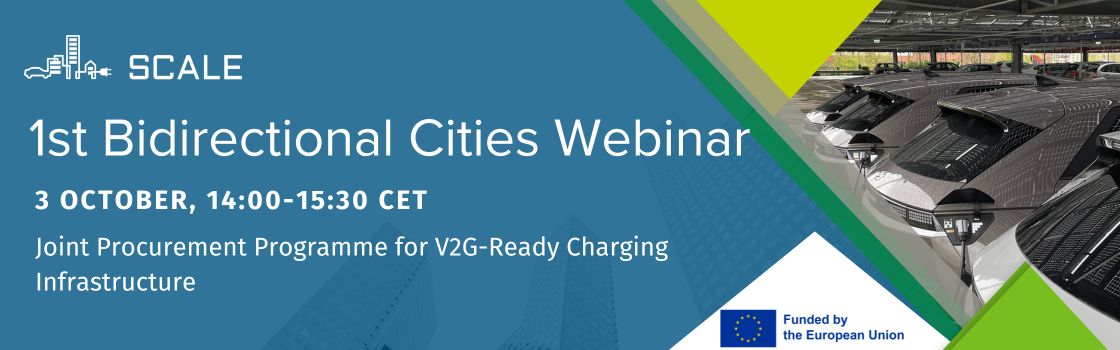 elaadNL's tweet image. Join the @scaleproject_  joint procurement programme! Events focused on #V2G Implementation for those responsible for public charging infrastructure in cities and regions from local authorities or grid operators. More on the Bidirectional Cities events: scale-horizon.eu/procurement-pr…