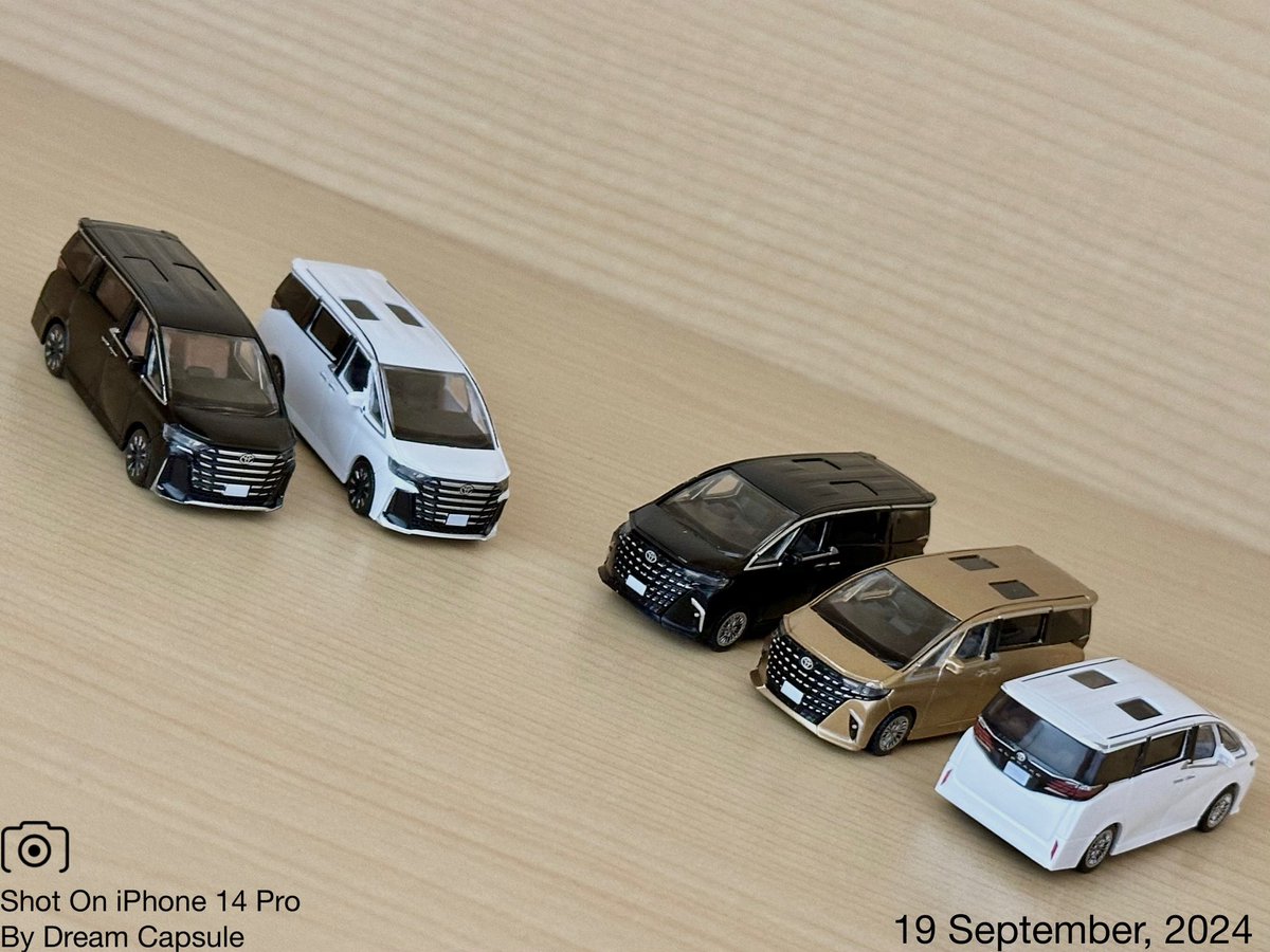 🌟新入荷ガチャ商品プレゼントCP🌟

2023年モデルが待望のミニカーに！
「1/87 TOYOTAアルファード・ヴェルファイア2023年モデル」

フォロー&amp;RP(RT)していただいた方の中から抽選で2名様に全5種セットをプレゼント🎁
ドリカプへの入荷日とキャンペーン詳細は↓

#ドリームカプセル #ガチャ専門店