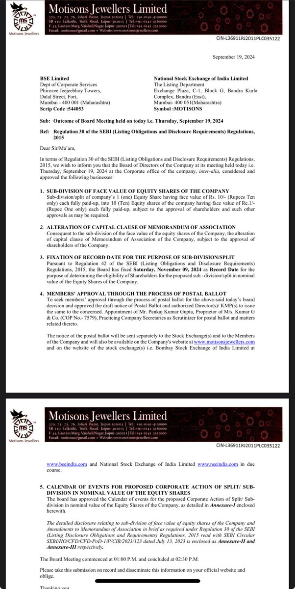 Vivek_Ruparel's tweet image. #SPLIT #MOTISONS  

#RecordDate 09th November