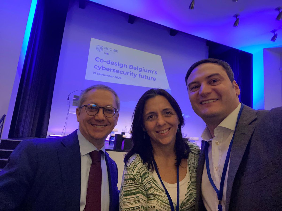 Luca Tagliaretti (@lucatagliaretti) on Twitter photo In Brussels today and ready to kick-off the conference organised by the NCC Belgium on “Co-design Belgium’s cybersecurity future”
<a href="/Cybersec_ECCC/">European Cybersecurity Competence Centre</a>, <a href="/CCBbelgium/">Centre for Cybersecurity Belgium</a> In Brussels today and ready to kick-off the conference organised by the NCC Belgium on “Co-design Belgium’s cybersecurity future”
<a href="/Cybersec_ECCC/">European Cybersecurity Competence Centre</a>, <a href="/CCBbelgium/">Centre for Cybersecurity Belgium</a>