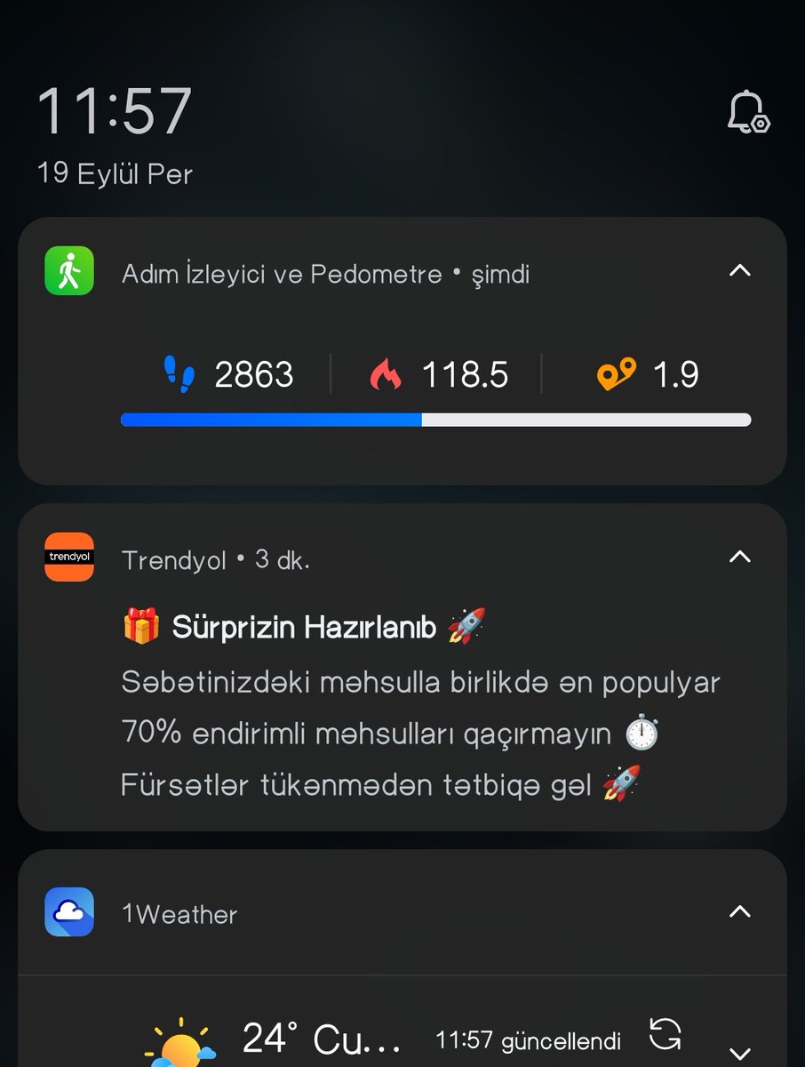 #trendyol neden bildirimlerim Azerice gelmeye başladı?