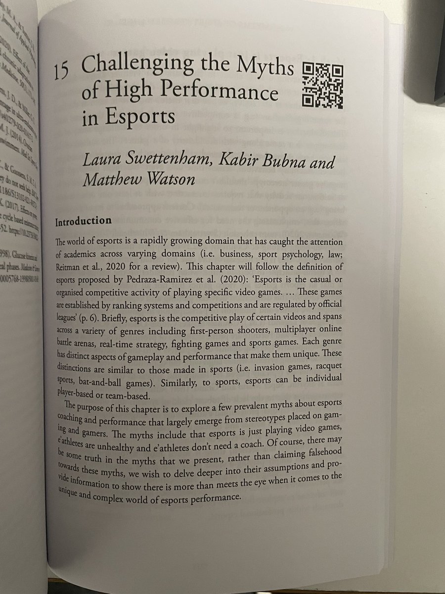 Kabir Bubna (@kabirbubna) on Twitter photo Was an honour to co author this chapter with two of my favourite people <a href="/l_swettenham/">Dr Laura Swettenham</a> & <a href="/MatthewJWatson/">Matthew Watson</a>!
Thank you <a href="/a_whitehead1/">Dr Amy Whitehead</a> & <a href="/jennycoady10/">Jenny Coe</a> for the opportunity to have a section on esports among some other amazing chapters. Can’t wait to get stuck in to the rest of the book Was an honour to co author this chapter with two of my favourite people <a href="/l_swettenham/">Dr Laura Swettenham</a> & <a href="/MatthewJWatson/">Matthew Watson</a>!
Thank you <a href="/a_whitehead1/">Dr Amy Whitehead</a> & <a href="/jennycoady10/">Jenny Coe</a> for the opportunity to have a section on esports among some other amazing chapters. Can’t wait to get stuck in to the rest of the book