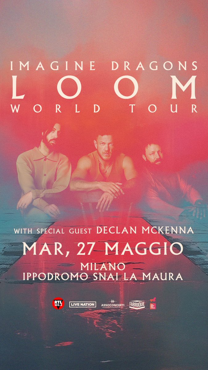 È già possibile accedere all’acquisto dei biglietti tramite Artist Presale utilizzando il codice BEACH2025

shop.imaginedragonsmusic.com/pages/tour