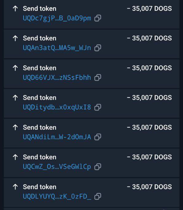 Pi Network Alerts (@pinetworkalerts) on Twitter photo 35,000 $DOGS ( $72 ) Sending to all wallets π₯
( 2.25Billions $DOGS Airdrops Giveaway! Mustπ )
β
Follow <a href="/CatsGiveaways/">cats Giveaways</a> π
β
Like + RT
Drop your $TON wallet address π
#HamsterKombat #TON #Giveaway #Airdrop 35,000 $DOGS ( $72 ) Sending to all wallets π₯
( 2.25Billions $DOGS Airdrops Giveaway! Mustπ )
β
Follow <a href="/CatsGiveaways/">cats Giveaways</a> π
β
Like + RT
Drop your $TON wallet address π
#HamsterKombat #TON #Giveaway #Airdrop