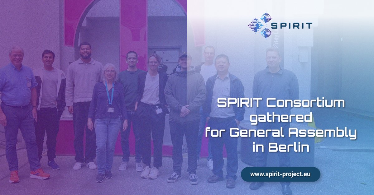 SPIRIT_eu's tweet image. ✨ SPIRIT General Assembly in Berlin! ✨

On 12-13 September 2024, the SPIRIT consortium, hosted by @deutschetelekom, met to review our progress on immersive telepresence solutions and plan next steps! 

Read more about it: spirit-project.eu/2024/09/18/spi…

#SPIRITproject #XR #HorizonEU