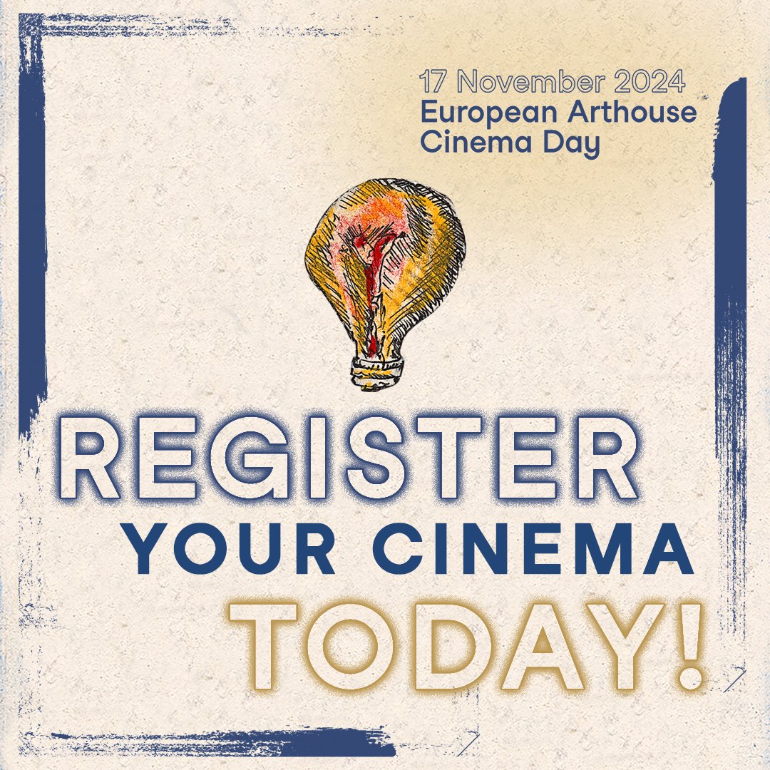 Join us in celebrating the richness of European cinema around the world by registering your venue for #EuropeanArthouseCinemaDay! 🌍 Head over to our website for more on how to sign up in the Cinema Area section.  
👉 bit.ly/3Bm4tIw