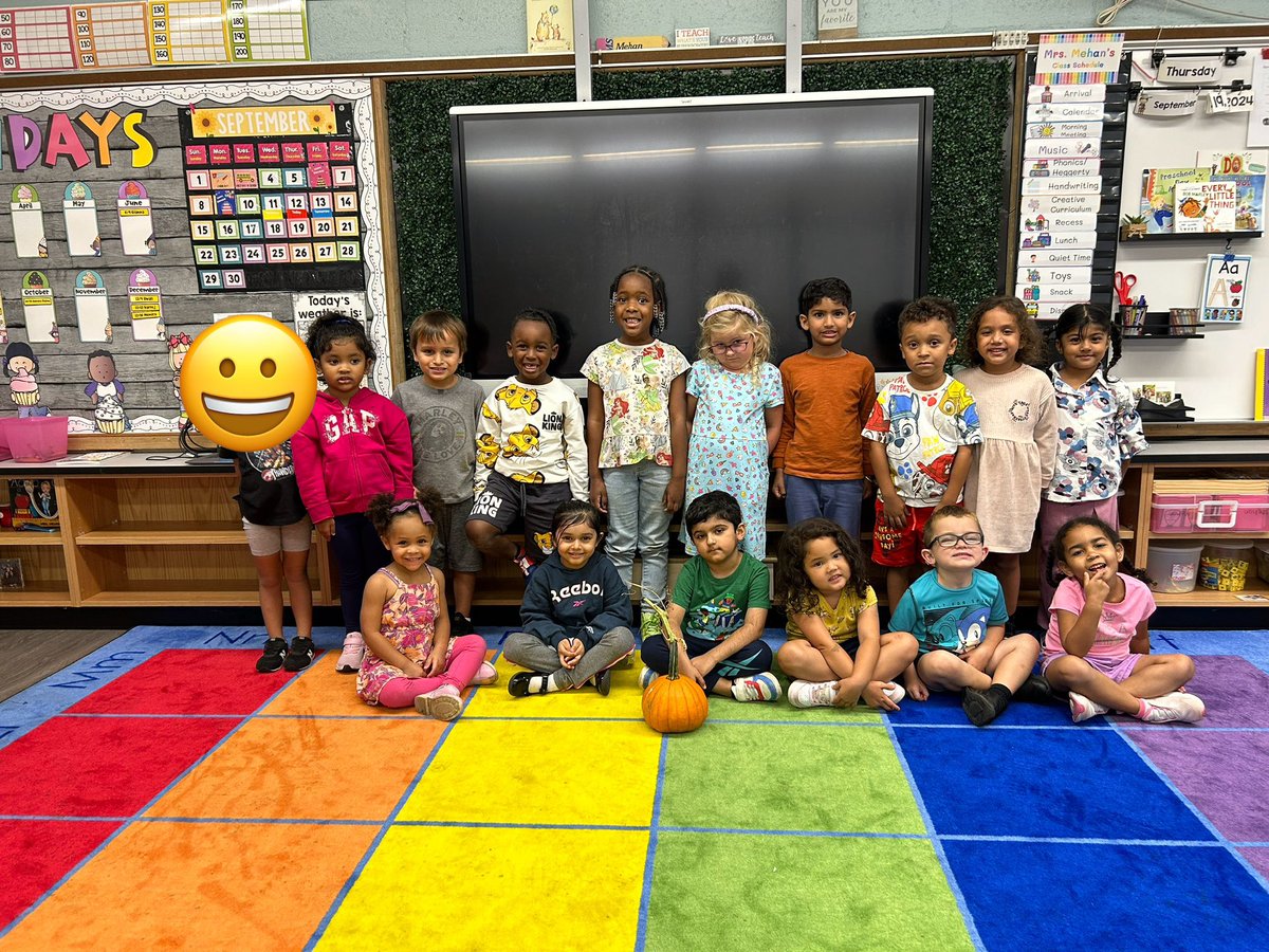 Meet our class pumpkin 🎃 from our very own Howell Road garden! Its name is Marley! 🧡 <a href="/HowellRoadVS13/">Howell Road Elementary School</a> <a href="/VS13UFSD/">ValleyStream13UFSD</a>