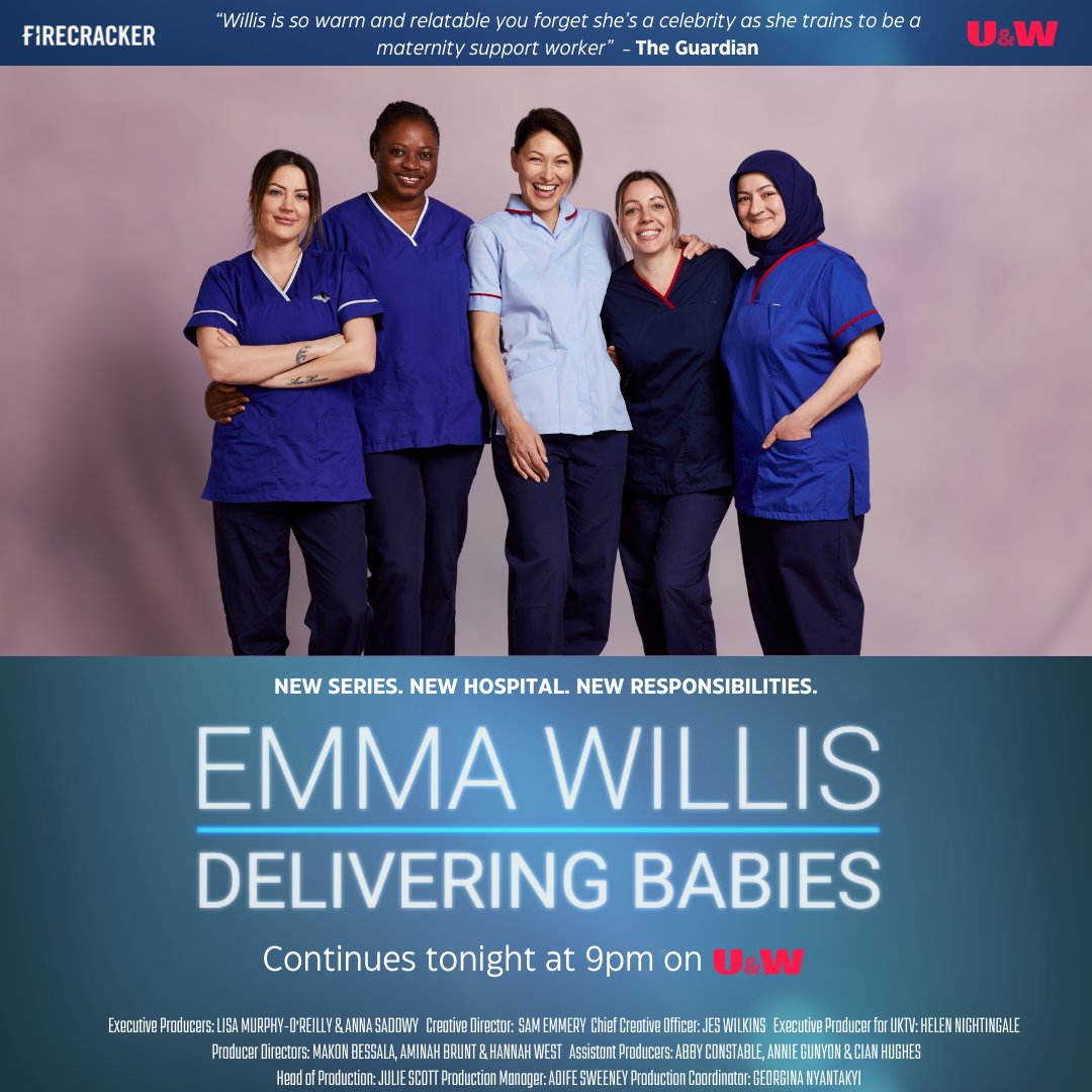 Emma Willis: Delivering Babies continues tonight at 9pm on U&amp;W! 🍼