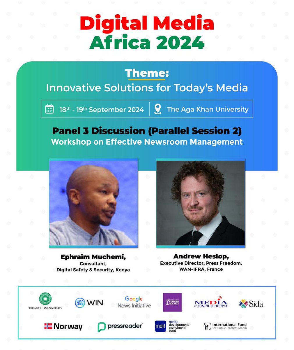 Newsroom Safety Management: Promoting effective newsroom safety management....#DMAfrica2024