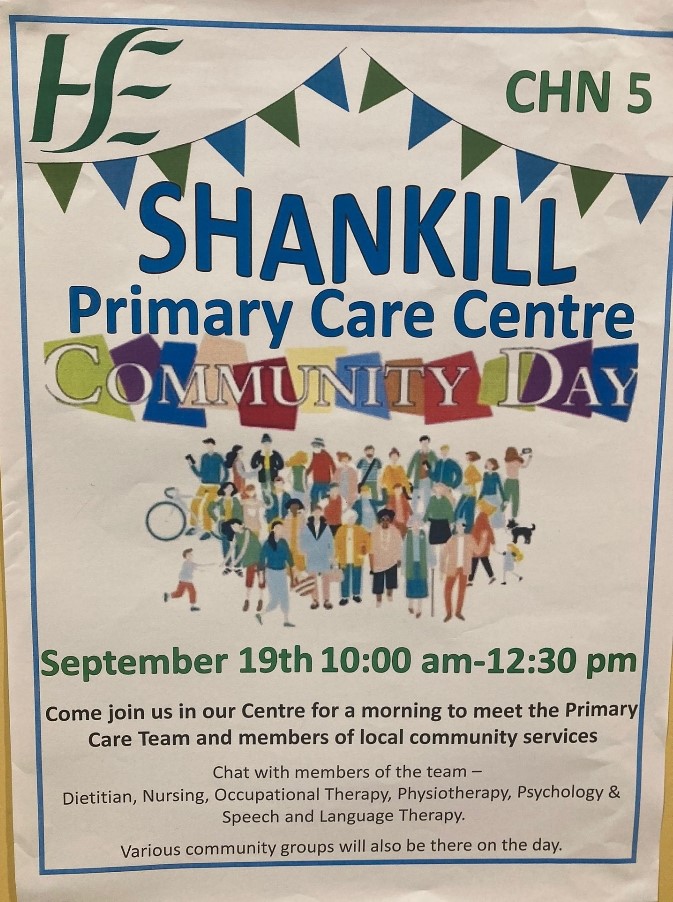 Ch6East's tweet photo. Join us today in Shankill Primary Care Centre for a Community Day from 10am to 2pm!  

There is a great line up of speakers as well stands showcasing the range of services on offer. 

Come along, meet staff and ask questions on referral criteria and referral process. All welcome! https://t.co/VZxj1wt42t