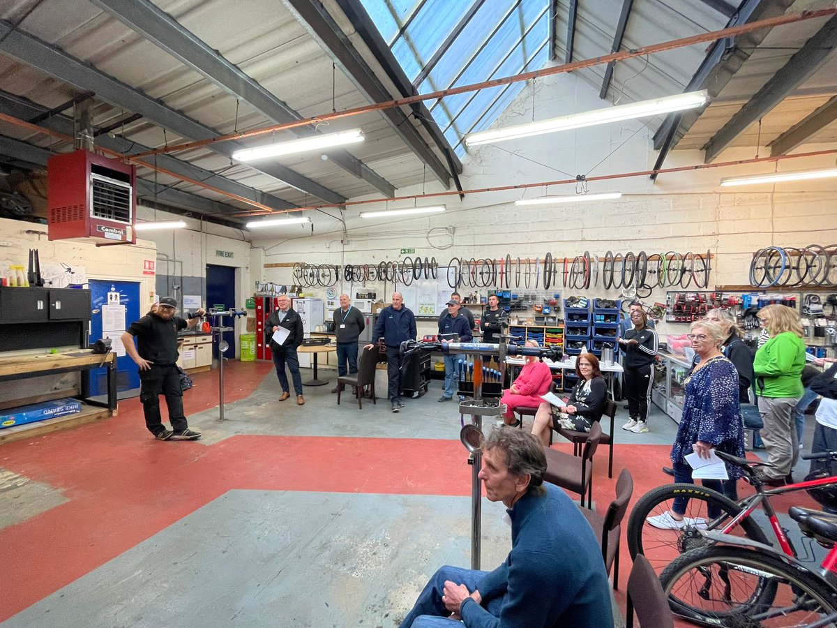 .<a href="/dahaggart/">Dave Haggart</a>, Leap Disability &amp; Inclusion Manager, recently attended launch of an initiative by the Mayor of MK to improve access to bikes at Cycle Saviours in Stacey Bushes.
Ethan Barker (pictured)  spoke about the Cycle Saviours mechanic training and bike re-use project.