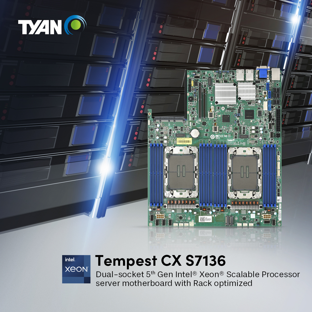 MiTACcomputing's tweet photo. Empower your #datacenter with the Tempest CX S7136 server motherboard! Featuring 4th/5th Gen #Intel #Xeon Scalable Processors, 16 DDR5 DIMMs, PCIe 5.0, NVMe storage, and 10GBase-T LAN, it delivers top-notch performance !
More info 👉 https://t.co/QvCHmiqAFB
#ServerTech #HPC https://t.co/vDzKNtMrbb
