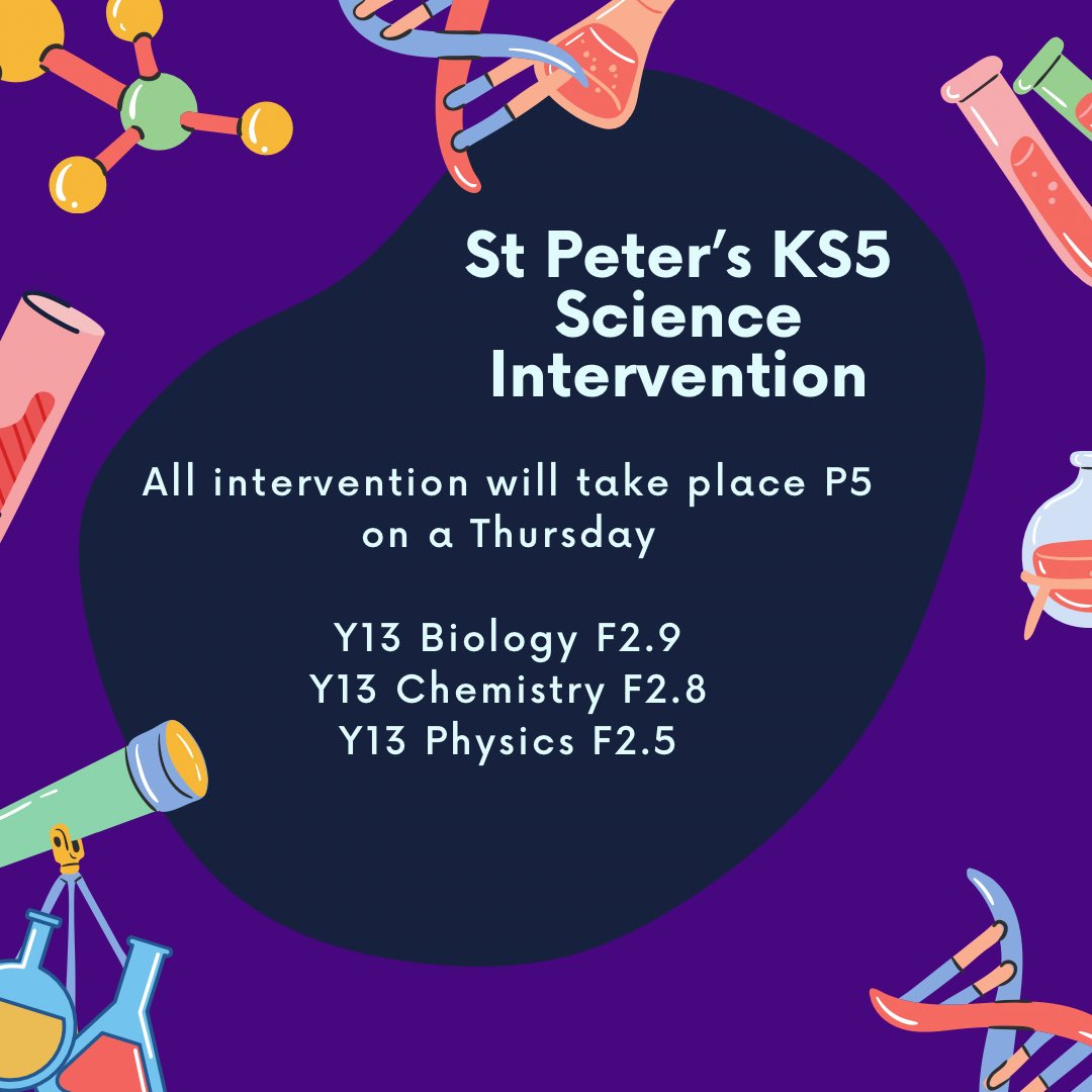 St Peters Science (@stpeters_sci) on Twitter photo KS5 Science Intervention starts next week! Like the famous scientists Alexander Graham Bell said “Before anything else, preparation is the key to success” - let’s start preparing for the exams now 👩🔬🧑🔬 <a href="/StPeters_Sixth/">St-Peters Sixth Form</a> <a href="/StPetersSch/">St Peter's Catholic School</a> KS5 Science Intervention starts next week! Like the famous scientists Alexander Graham Bell said “Before anything else, preparation is the key to success” - let’s start preparing for the exams now 👩🔬🧑🔬 <a href="/StPeters_Sixth/">St-Peters Sixth Form</a> <a href="/StPetersSch/">St Peter's Catholic School</a>