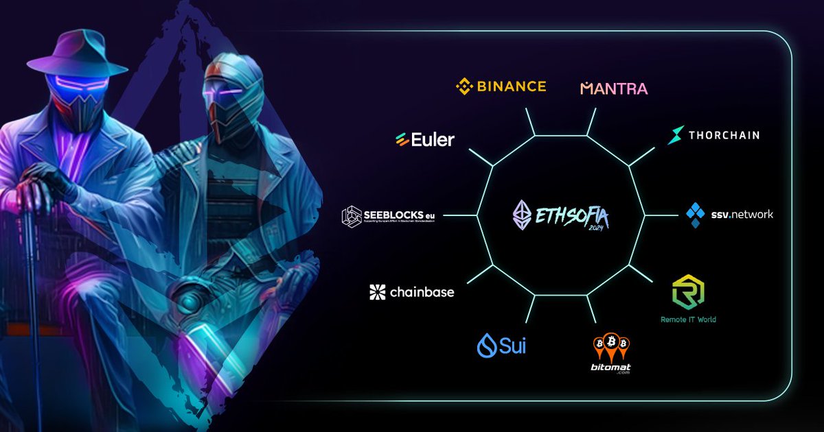 📣 THE WAIT IS FINALLY OVER 📣

We are thrilled to announce another bunch of spectacular partners &amp; speakers joining #ETHSofia 🎆🔥✨

🥇Welcome to our latest Platinum Sponsors <a href="/binance/">Binance</a> <a href="/MANTRA_Chain/">MANTRA | Tokenizing RWAs</a> <a href="/THORChain/">THORChain</a> &amp; <a href="/SuiNetwork/">Sui</a> 👏

And more 🧵👇