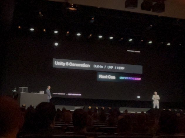 LooperVFX's tweet image. unity unified renderer just unveiled on unity next gen roadmap #unite2024