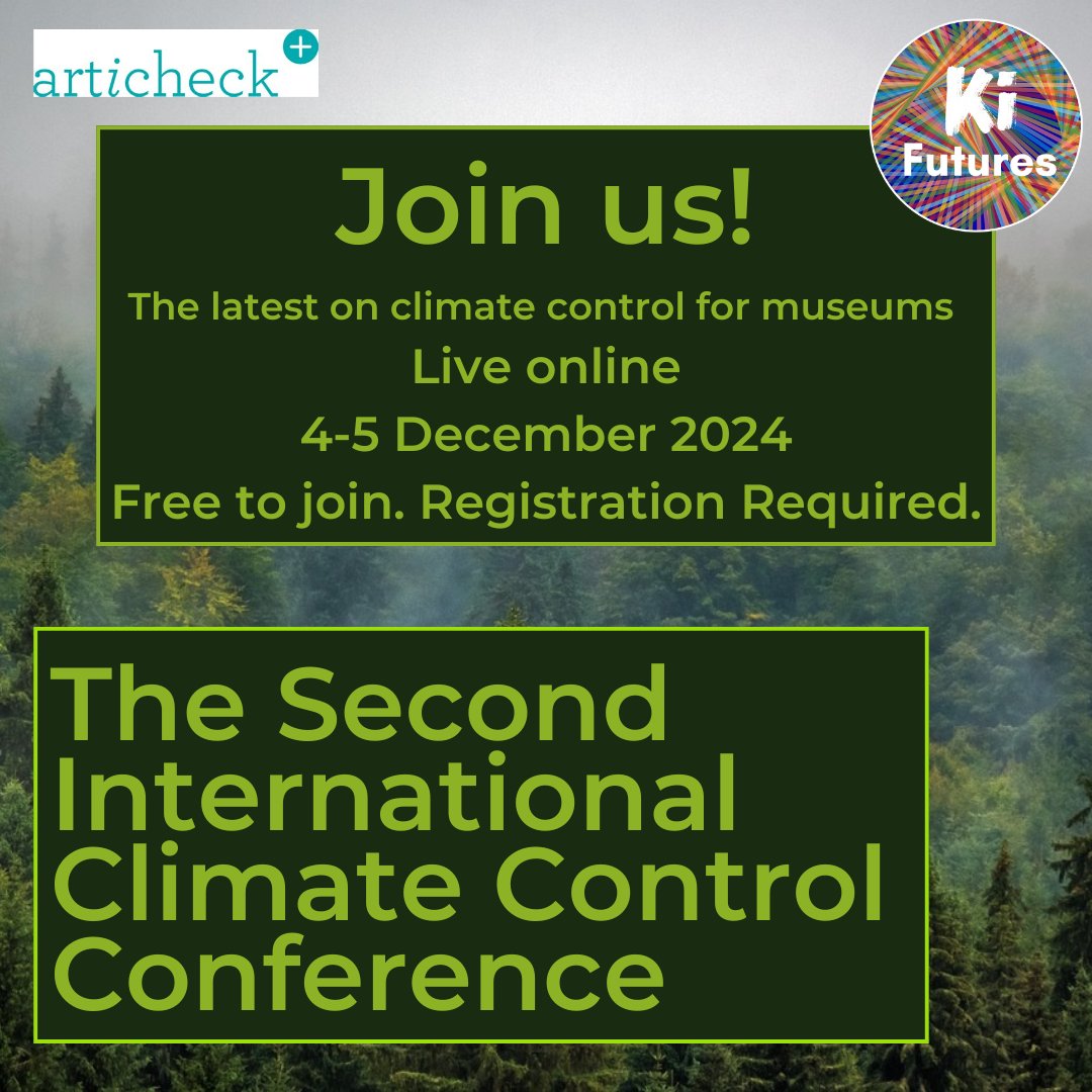 Join the 2-day International Climate Control Conference on 4-5 Dec 2024! Get the latest on the climate control conversation and learn about new museum practices, energy savings, loan agreements and cutting carbon. Registration opening soon!  
#ICCC2024 #Museums @articheck