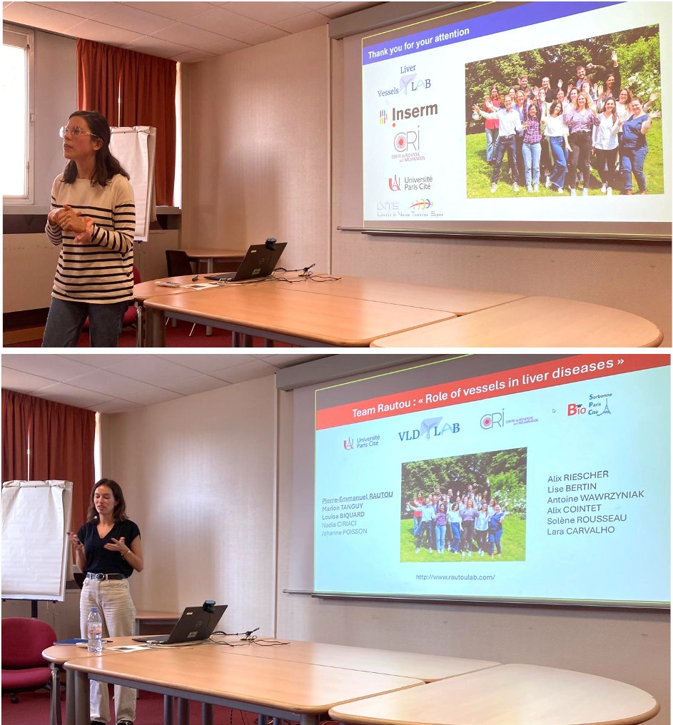 CRI - Centre de Recherche sur l'Inflammation (@criu1149) on Twitter photo Thanks @AlixRiescher "role of protease nexin 1 in the hemostasis of patients with cirrhosis" & @ThaïsdeAzevedoLaplace "deciphering liver and heart communication in MASLD following myocardial infarction" <a href="/RautouE/">Rautou Pierre-Emmanuel</a> team, for their nice presentation on MCRI seminar <a href="/hopitalbeaujon/">Hôpital Beaujon AP-HP</a> Thanks @AlixRiescher "role of protease nexin 1 in the hemostasis of patients with cirrhosis" & @ThaïsdeAzevedoLaplace "deciphering liver and heart communication in MASLD following myocardial infarction" <a href="/RautouE/">Rautou Pierre-Emmanuel</a> team, for their nice presentation on MCRI seminar <a href="/hopitalbeaujon/">Hôpital Beaujon AP-HP</a>