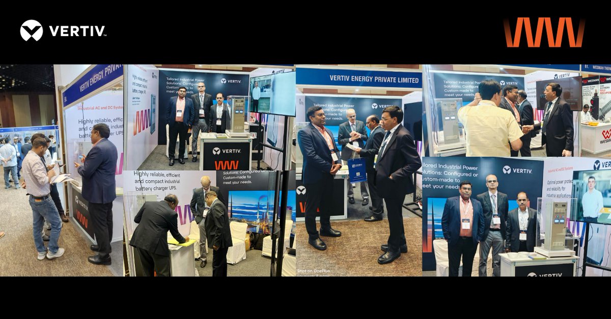 IndiaVertiv's tweet image. #Vertiv India created a trailblazing experience at CII 23rd edition #Energyefficiencysummit2024, 10-12th September! Our booth attracted 500+ Industry leaders, Government officials, Tech innovators &amp;amp; finance experts.
Connect Us: ms.spr.ly/6043izEtl
#DCPowerSolutions