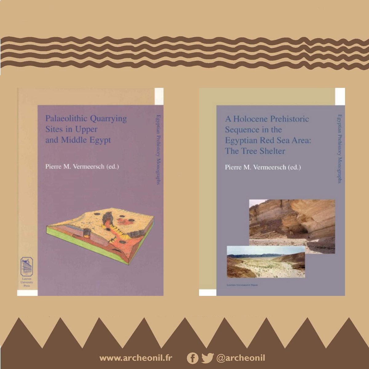 ArcheoNil's tweet image. 📖 Publications disponibles!
Quatre livres fondés sur les travaux du Belgium Middle Egypt Prehistory Project de l’université de Louvain peuvent désormais être consultés gratuitement sur Google Books.
À vos marques, prêts, lisez !