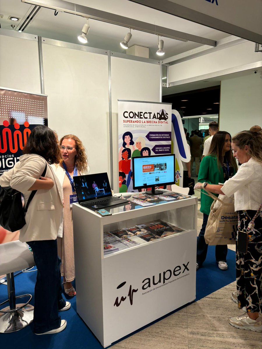 up_aupex's tweet image. Hoy estamos en #Cáceres en el 𝗜 𝗖𝗼𝗻𝗴𝗿𝗲𝘀𝗼 𝗣𝗼𝘁𝗲𝗻𝗰𝗶𝗮𝗹 𝗗𝗶𝗴𝗶𝘁𝗮𝗹 

 Nos vemos hoy y mañana en el Palacio de Congresos

¡Te esperamos en nuestro stand! 👋

@Potdigitalext @ConectadasExt @EsDigitalex @econoempleoEXT #PotencialDigital2024 #Tecnología
