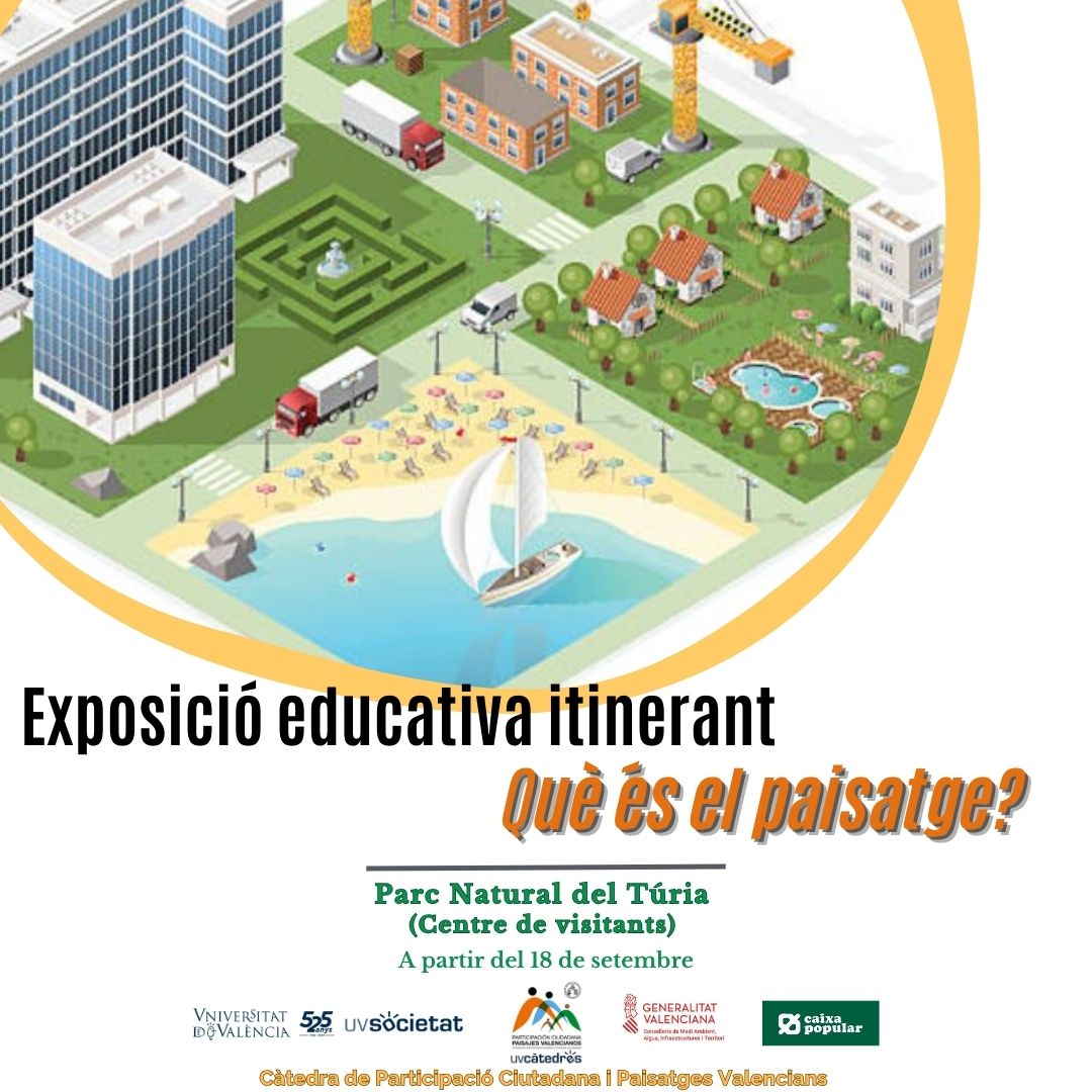 L'exposició didàctica "Què és el paisatge?" arriba a nou destí. Aprofiteu per visitar-la. #paisatgesvalencians #PNTuria #participaciociutadana #educacioipaisatge #catedrapaisatges