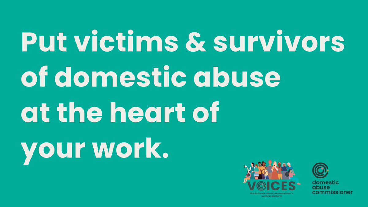 Dame Nicole Jacobs (@commissionerda) on Twitter photo VOICES at the DAC is my virtual platform for #DomesticAbuse survivors to influence change.
If you have an opportunity for survivors to input into your org's work, send it to us by 7th Oct.
It could be shared with our 750+ VOICES at the DAC members. 👇
domesticabusecommissioner.uk/wp-content/upl… VOICES at the DAC is my virtual platform for #DomesticAbuse survivors to influence change.
If you have an opportunity for survivors to input into your org's work, send it to us by 7th Oct.
It could be shared with our 750+ VOICES at the DAC members. 👇
domesticabusecommissioner.uk/wp-content/upl…