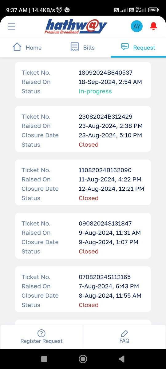imambris's tweet photo. Hello @HathwayBrdband
You are the worst internet service provider ever...my internet is not working and these guys are not able to resolve the issue in 3 days also. How pathetic you are!!
#hathway 
#IndVsBan #GucciIstante 
#HyunjinAtMFW24 #Bitcoin #ChampionsLeague https://t.co/b2lrySbMoB