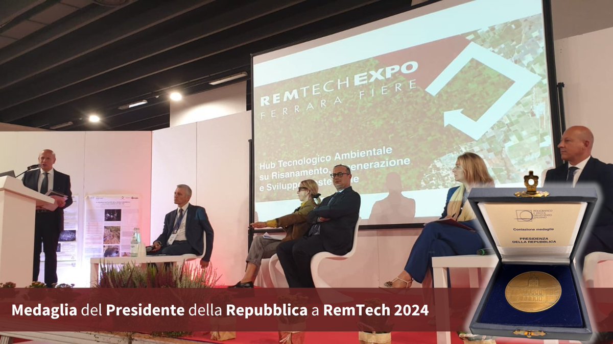 CNRsocial_'s tweet image. Medaglia del Presidente della Repubblica a #RemTech2024, per l&apos;&quot;alto valore scientifico e culturale”
#Cnr_Itc ha svolto un importante ruolo nella partecipazione e nel coordinamento scientifico dell’evento.
Leggi👇
cnr.it/it/news/12944

@echopetra @CNRDTA @RemTechExpo
@MC_Carro