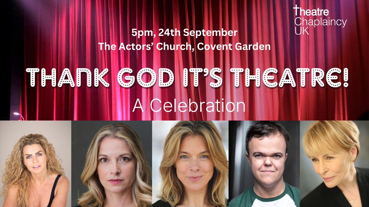 Join us for our annual celebration and service of thanksgiving for the performing arts, with guest performances from Liz Robertson, Caroline Sheen, Janie Dee, Shelley Rivers and Ben Goffe, followed by a drinks reception. All welcome. Tickets are free: tinyurl.com/yjwxkk2w