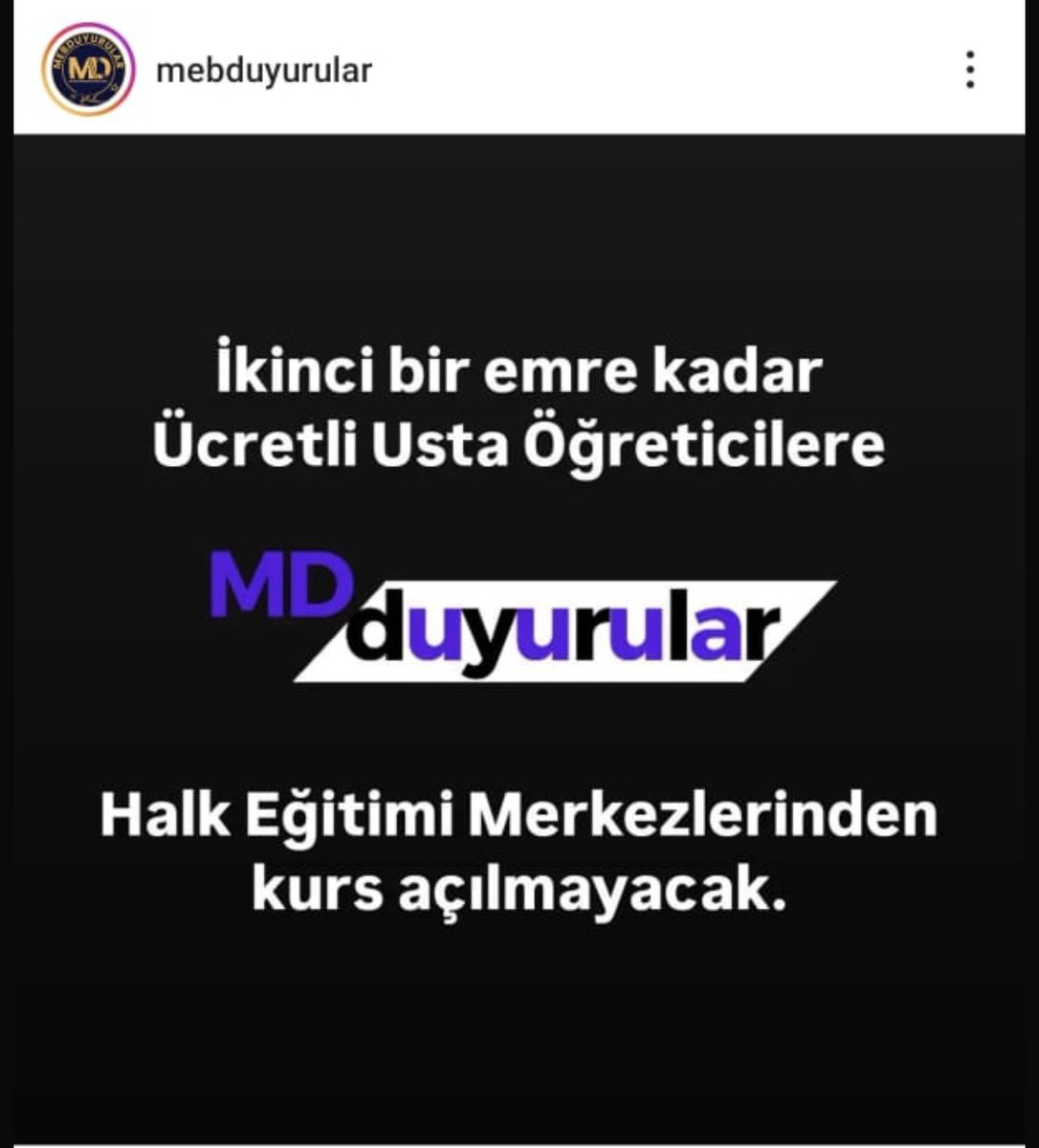 İkinci bir  Emre kadar Halkeğitim lerde ustaöğreticilere kurs açılmayacak diye dolanıyor bununla ilgili neden bilgilendirme yapılmıyor insanlarla oynamak nedendir  işsiz bırakmak vicdanın neresine sığıyor 
<a href="/RTErdogan/">Recep Tayyip Erdoğan</a> 
<a href="/Yusuf__Tekin/">Yusuf Tekin</a> 
<a href="/memetsimsek/">Mehmet Simsek</a>