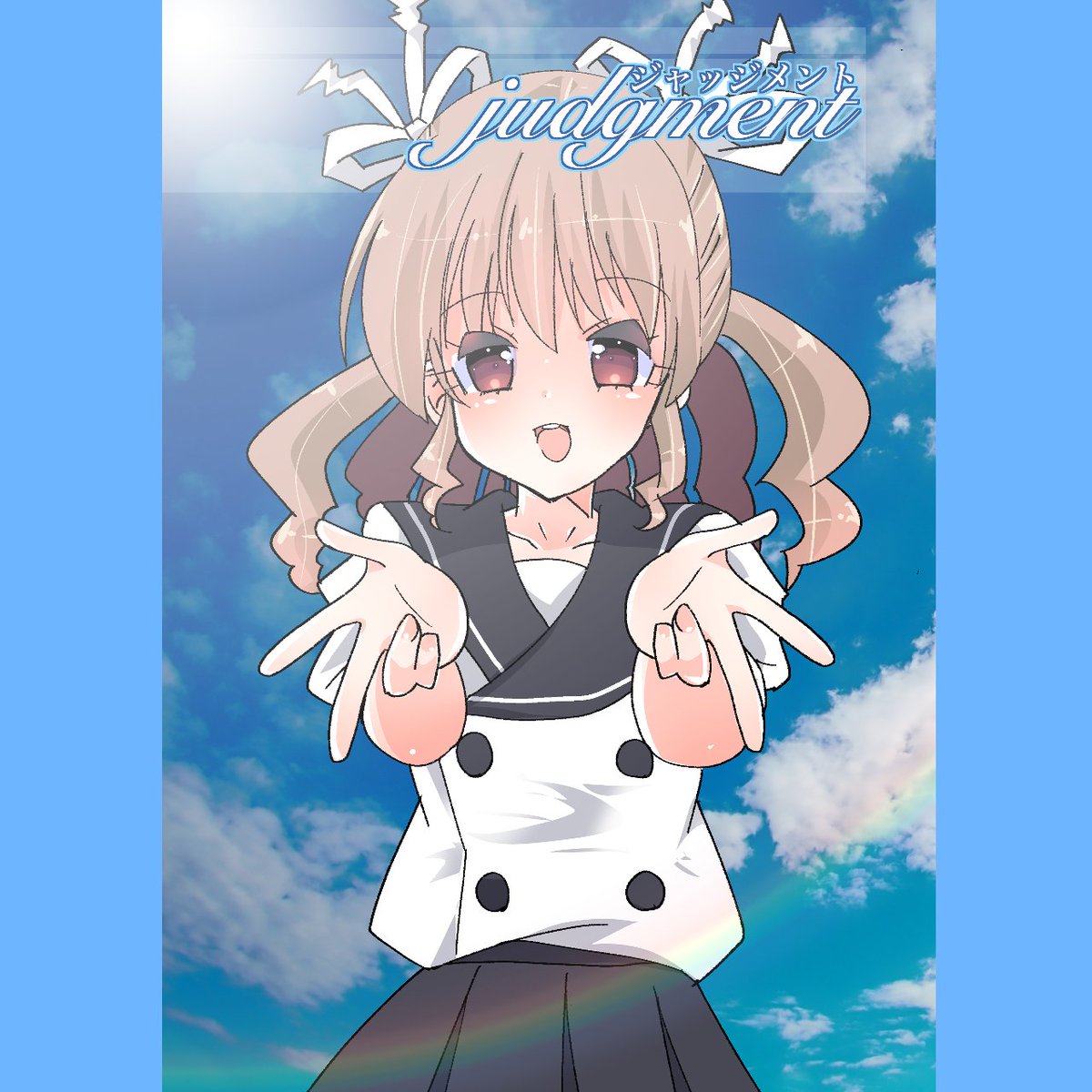 スレミオ「たまには自分の本の宣伝していいんだろうか。水星の魔女ミオスレミオの創作ゴスロリと」|岸田騎士(🔥📐💢)のイラスト