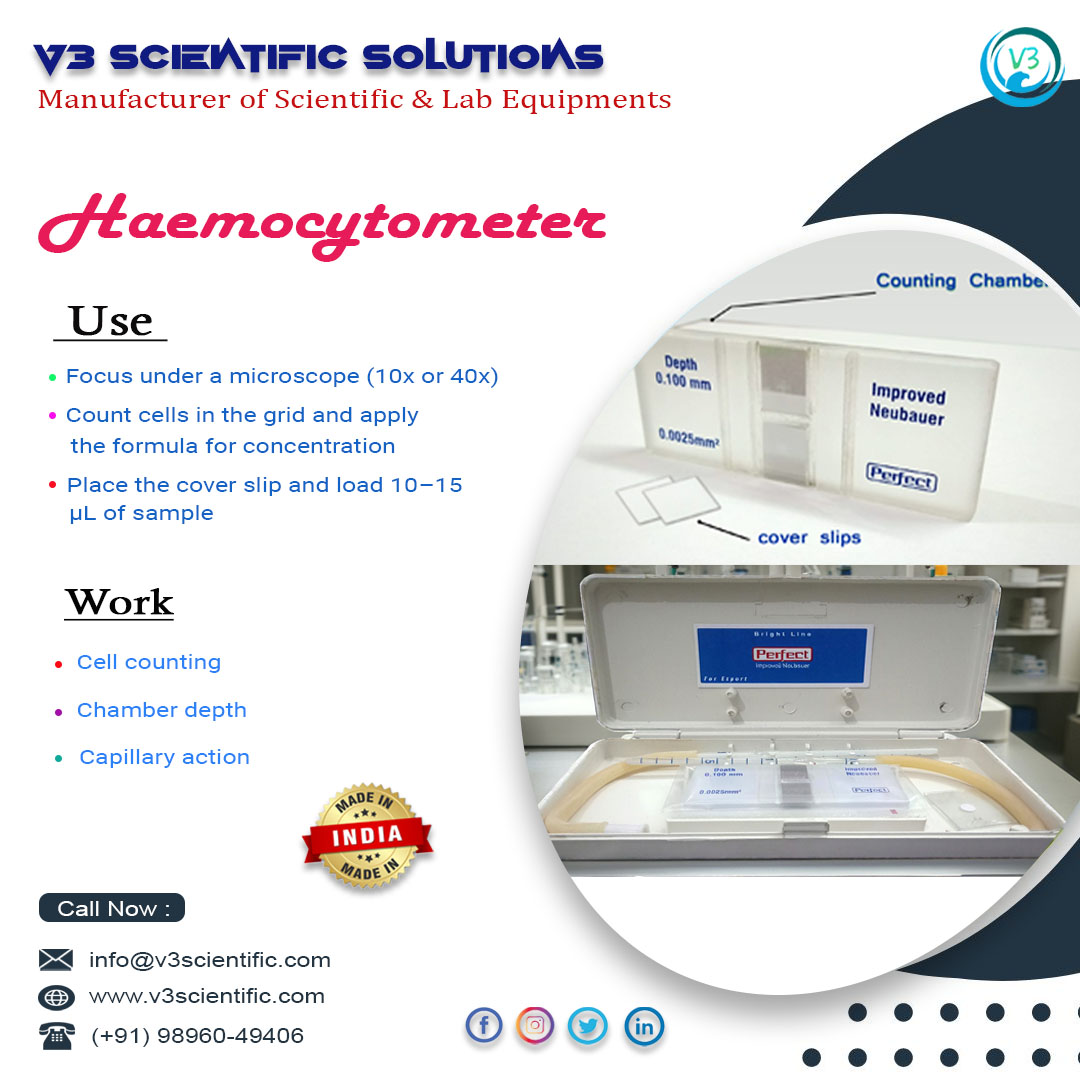 V3Scientific's tweet photo. #Haemocytometer #CellCounting #LabEquipment #V3ScientificSolutions #PrecisionInScience #LabInnovation #Microscopy #SpermCounting #AccurateResults #ScientificSolutions #BiomedicalScience #LaboratoryScience #Cytometry #CellBiology #ResearchTools #LabTechnology #ClinicalLab #Biotech https://t.co/jThdC696zc