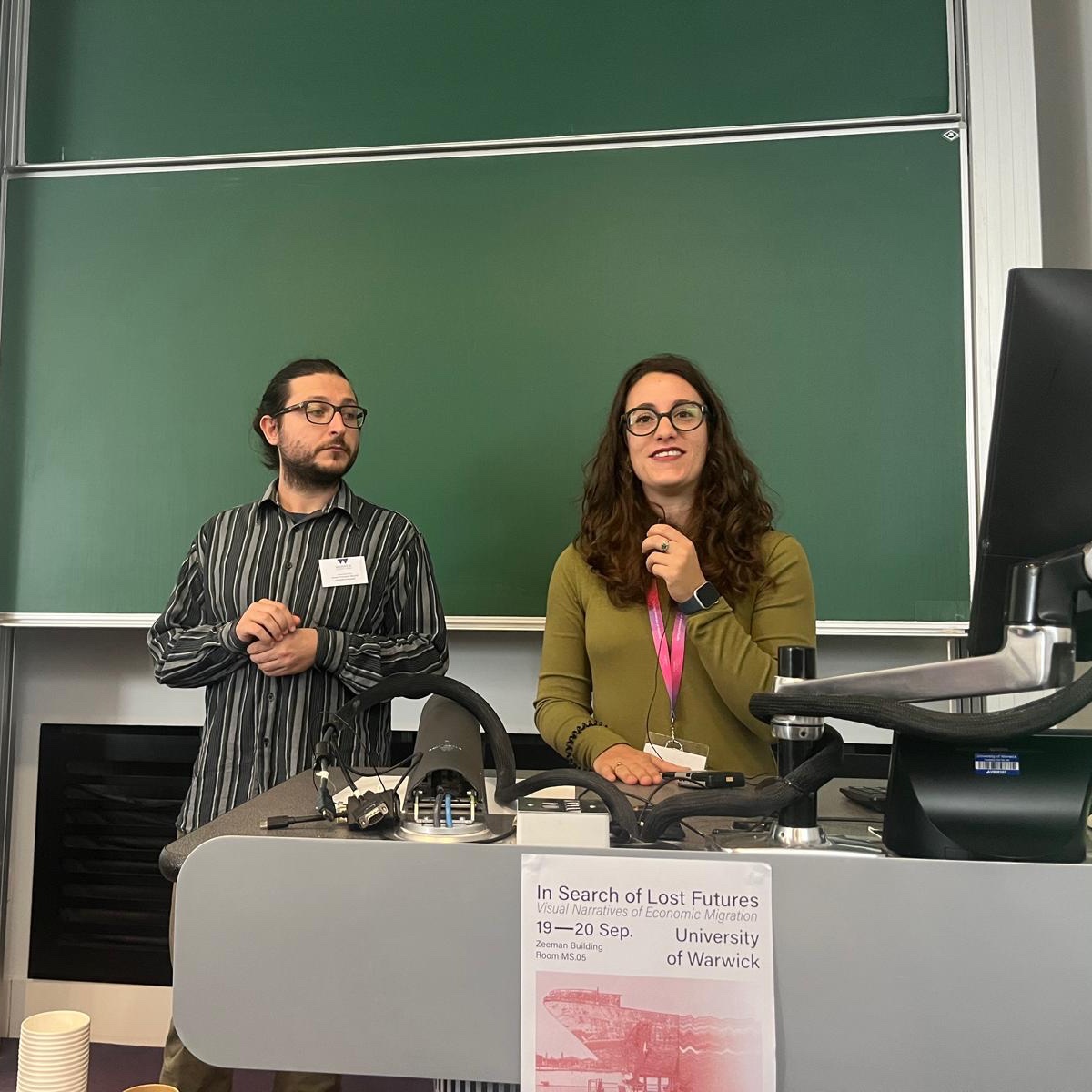 After opening remarks by the organisers <a href="/JacopoMascoli/">Jacopo F. Mascoli</a> and <a href="/Informyourself3/">Silvia Vari (she/her)</a>, we got off to a great start with the first panel, "Reframing the Cinematic Gaze in European Borderlands", thanks to the speakers Bengisu Kepsutlu and Matthias Kispert!
