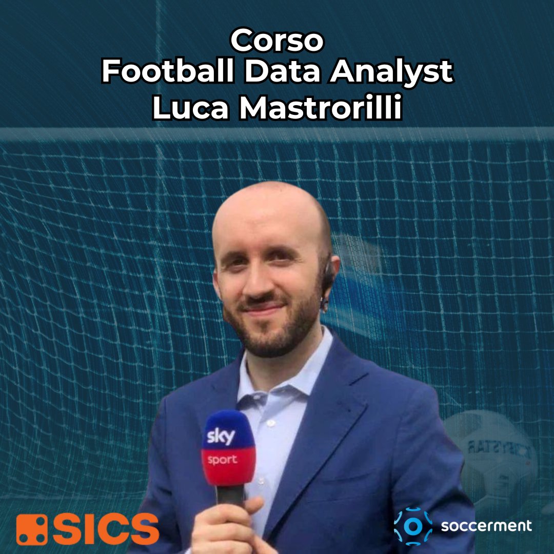 sicssport's tweet image. Come vengono utilizzati i dati da chi il calcio ce lo racconta?
Ce lo spiegherà Luca Mastrorilli di Sky Sport, il terzo ospite del corso Football Data Analyst!
#bigdata #bigdataanalytics #bigdataanalysis #dataanalytics #dataanalysis #dataanalyst #footballdataintelligence