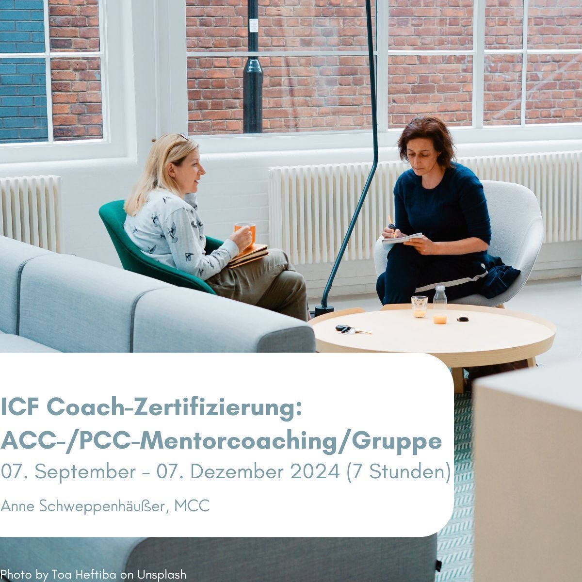Sie interessieren sich für eine Coach-Zertifizierung der ICF? Das nächste Mentoring in der Gruppe mit Anne Schweppenhäußer, MCC, hat bereits begonnen - Sie können noch bis 28.09. 2024 einsteigen buff.ly/3hOMyOR
