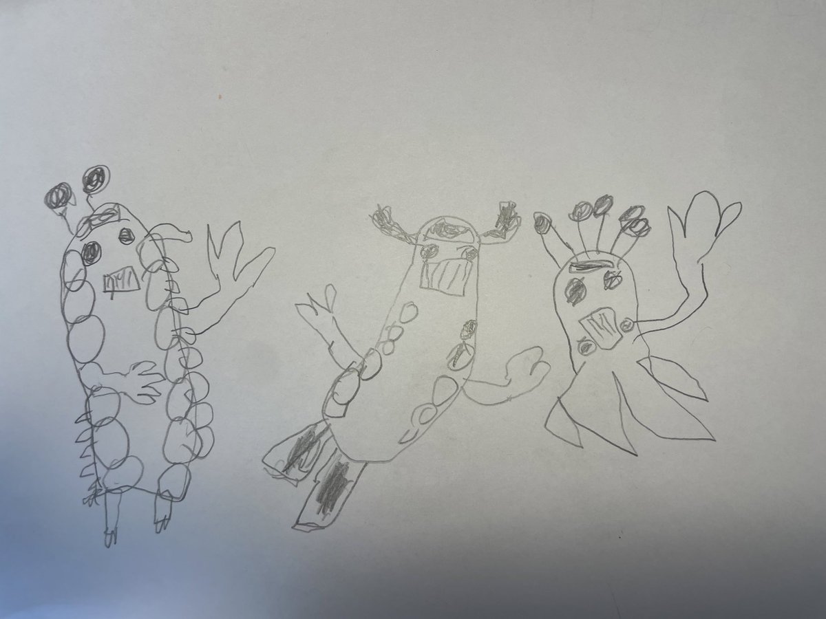 Thank you <a href="/Scholastic/">Scholastic</a>! 

Year 1 loved the draw along with <a href="/VincentRalph1/">Vincent Ralph</a> and <a href="/CushnDoodle/">Aaron Cushley (he/him/his)</a>! 

We have many aspiring authors and illustrators in our class now! 📚