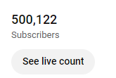 500K on Youtube🥳