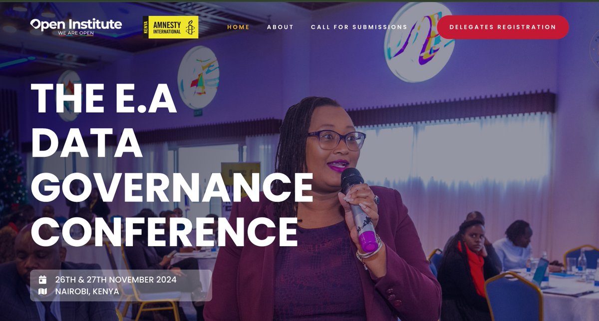 🎉Exciting Announcement!
We are excited to welcome you to the East Africa Data Governance Conference, a pioneering event focused on advancing #DataGovernance across the East African Community (EAC).

🗓 Date: 26th &amp; 27th November 2024

📍Location: Nairobi, Kenya

We invite you to