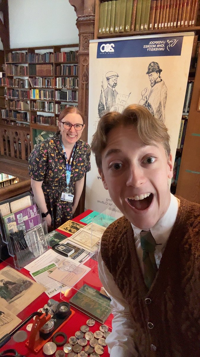 LJMU Special Collections & Archives (@ljmu_sca) on Twitter photo We had SUCH a nice time at the #Victorian Studies Conference <a href="/gladlib/">Gladstone's Library</a>! We represented our Liddell Hart Collection of Costume & Peter Farrer crossdressing collection w/ originals and our famous badge-maker.
For more from our day, visit our TikTok: tiktok.com/@ljmu_sca/vide… #archives We had SUCH a nice time at the #Victorian Studies Conference <a href="/gladlib/">Gladstone's Library</a>! We represented our Liddell Hart Collection of Costume & Peter Farrer crossdressing collection w/ originals and our famous badge-maker.
For more from our day, visit our TikTok: tiktok.com/@ljmu_sca/vide… #archives