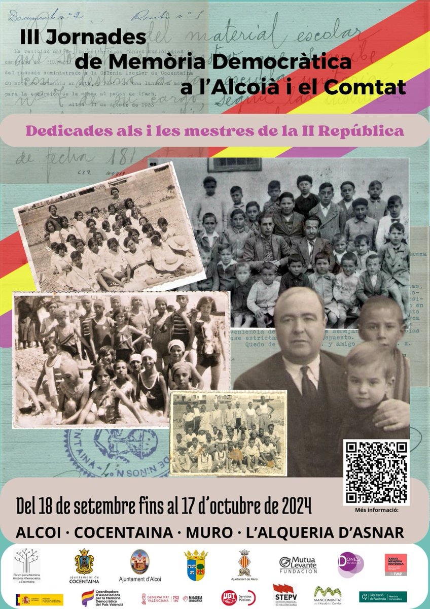 STEPV_Iv's tweet photo. Inauguració de les III Jornades de Memòria Democràtica a l'Alcoià i el Comtat dedicades als i les mestres de la II República en les que participa l'STEPV. 

Programa complet de les jornades👇

https://t.co/ccjgb8rzog

#MemòriaDemocràtica 

#EduacióPública

@IntersindicalV https://t.co/8MbKtvz7Qo
