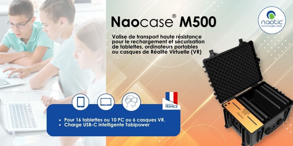 Notre valise de rechargement NAOCASE M500 a évolué pour accueillir et recharger jusqu'à 10 ordinateurs portables via USB-C, grâce à notre hub intelligent Tabipower.
👉 Découvrez toutes les infos sur la NAOCASE M500 : naotic.fr/bagage-connect…
#smartcharge #madeinfrance <a href="/NaoticFR/">Naotic</a>