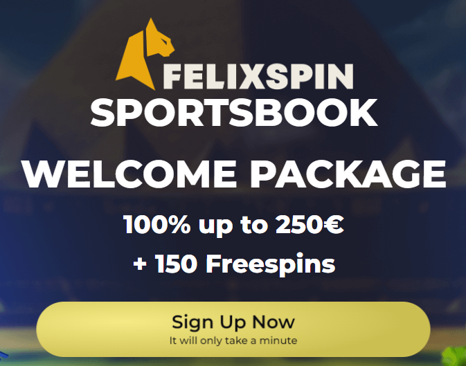 €250 welcome bonus for sportsbettors from new sportsbook Felixspin:
finmart.pro/felixspin
And +150 freespins