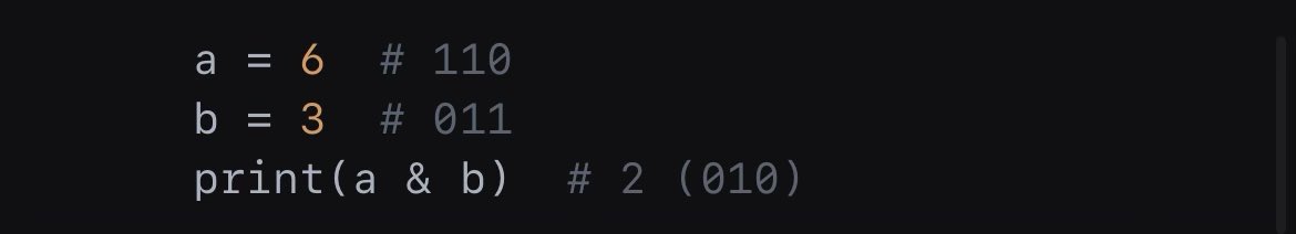 iv_orr's tweet image. Time to shift gears to Bitwise Operators!
Bitwise operators allow manipulation of bits directly. Let’s start with AND (&amp;), OR (|), and XOR (^). #BitwiseOperators #PythonCode
Bitwise AND (&amp;) - Compares each bit of two numbers, results in 1 if both bits are 1: