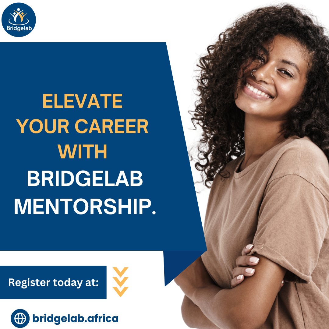 Bridgelabke's tweet photo. Bridgelab Mentorship is open to all professionals in all fields at any level of their career. Join our mentorship community at https://t.co/hp4TumE7Ny today.
.
.
.
.
.
.

 #CareerDevelopment #Mentorship #ProfessionalGrowth Diddy #Bridgelab #Career #Mentors I&amp;M Bank #Professional https://t.co/zjfn2x2sRs