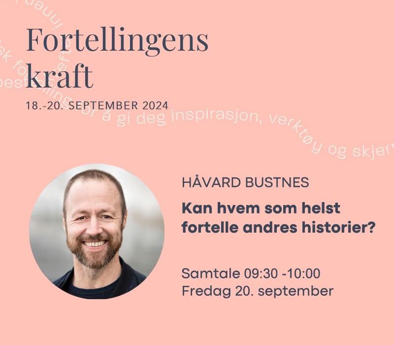 Regissør Håvard Bustnes gjester konferansen Fortellingens Kraft i #Bergen. Der skal han delta en samtale om fortellerperspektiv fredag 20. september kl. 09:30 med bakgrunn fra arbeidet med «Geronimos tapte stamme». 

#fortellingenskraft #fortellingenskraft24