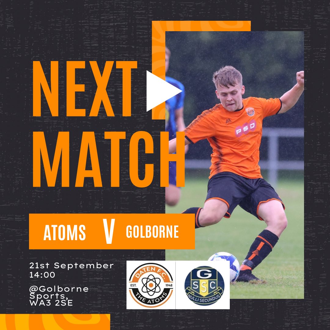 ⚽️Coming up 

This weekend the 1sts are back at home and are looking to get back to winning ways as they welcome Wythenshawe Res. 

Meanwhile the reserves make the short trip to face Golborne res in what is always a good game💪🏻

UTA⚛️